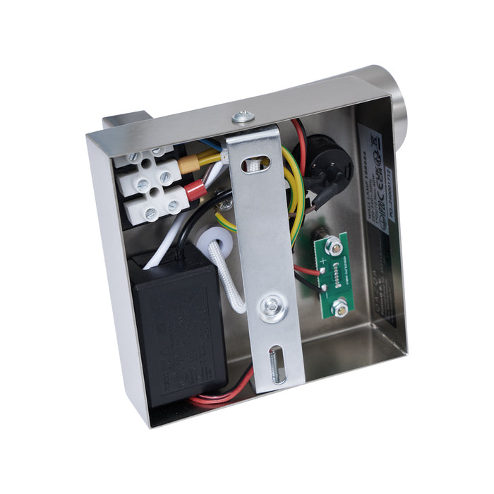 QAZQA Moderne wandlamp staal met USB-C kantelbaar - Rex