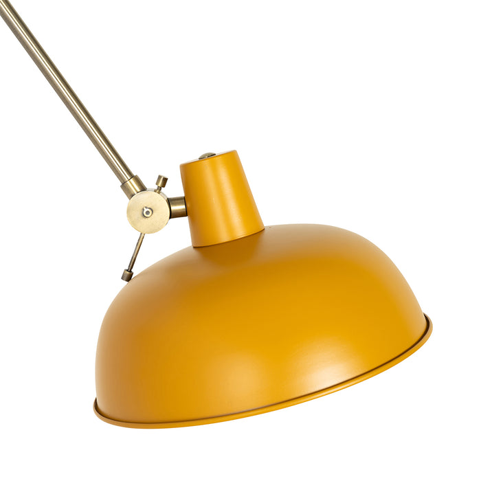 QAZQA Smart wandlamp geel met brons incl. Wifi P45 - Milou