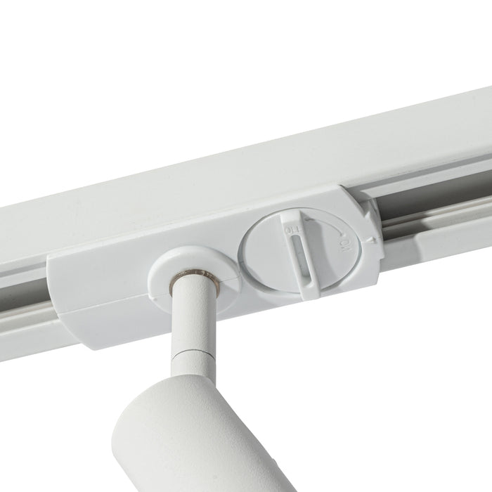 QAZQA Modern railsysteem met 5 spots wit 1-fase GU10 35mm - Iconic