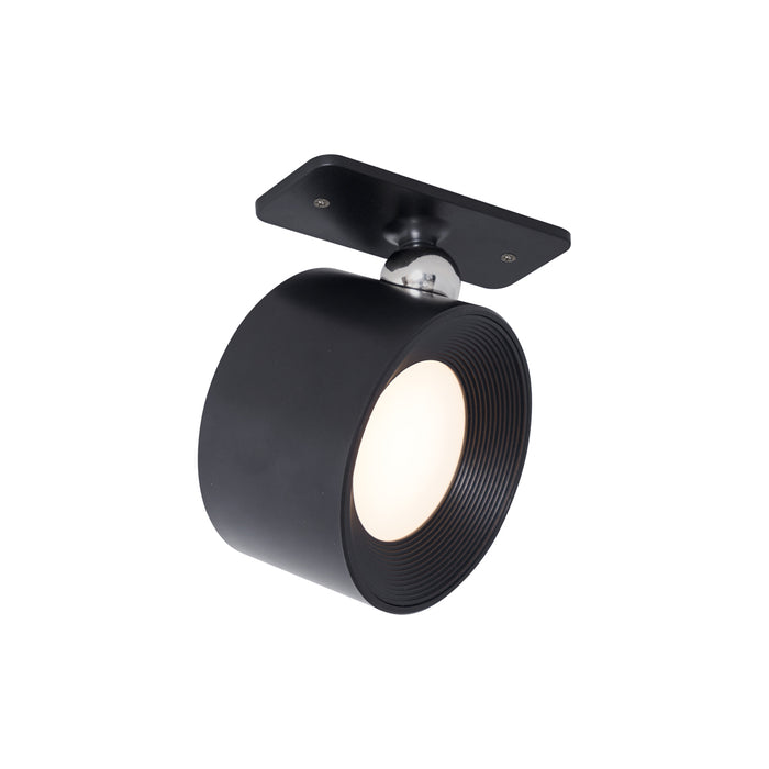 QAZQA Set van 4 moderne wand- plafondlampen zwart incl. LED