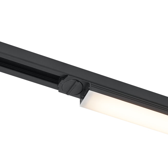 QAZQA Moderne plafondlamp zwart voor railsysteem 1-fase 5W 400 lm