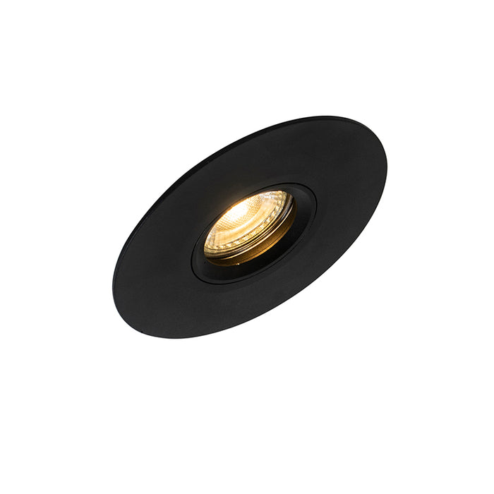 QAZQA Smart inbouwspot zwart incl. Wifi GU10 50mm - Buco