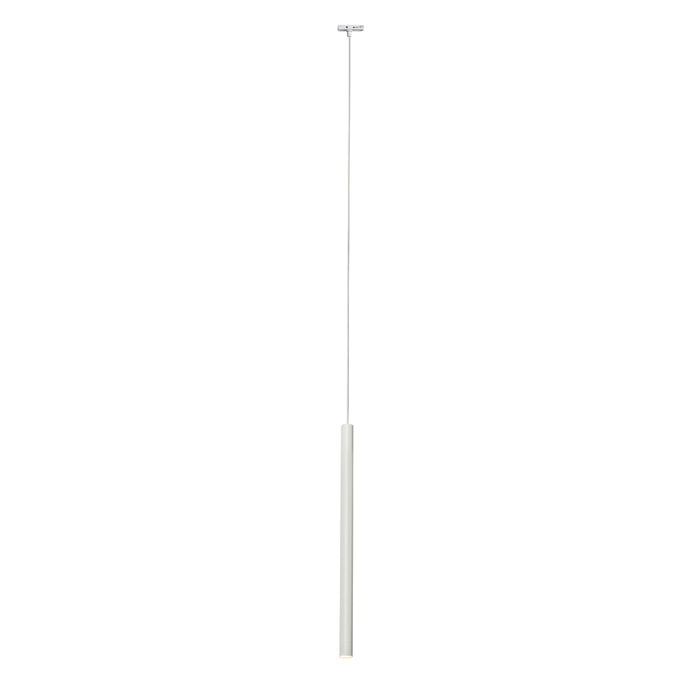 QAZQA Modern railsysteem met 5 hanglampen wit 1-fase - Iconic Frini