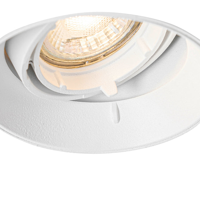 QAZQA Smart inbouwspot wit rond trimless incl. Wifi GU10 50mm - Oneon