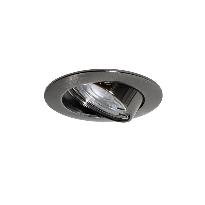 QAZQA Set van 6 moderne inbouwspots gunmetal GU10 50mm rond