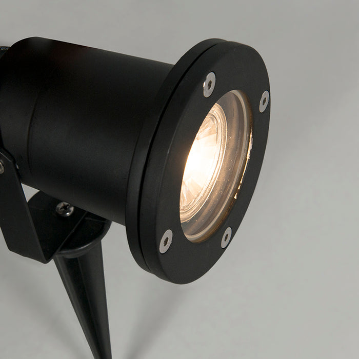 QAZQA Set van 3 smart tuinspots zwart incl. snoer en stekker 230cm