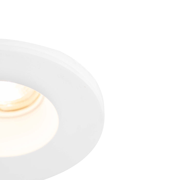 QAZQA Smart inbouwspot wit 13cm rond incl. Wifi GU10 50mm - Gypsy