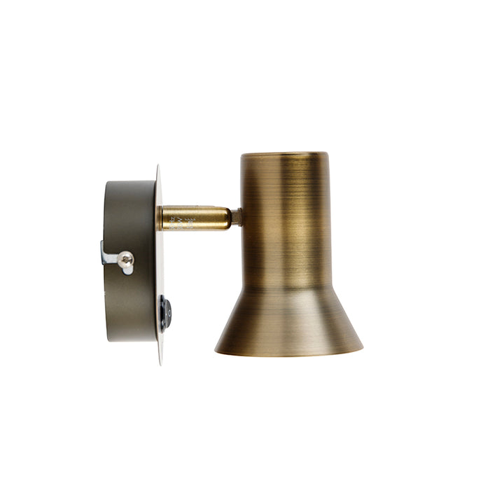 QAZQA Smart wandspot brons draai- en kantelbaar met schakelaar incl.