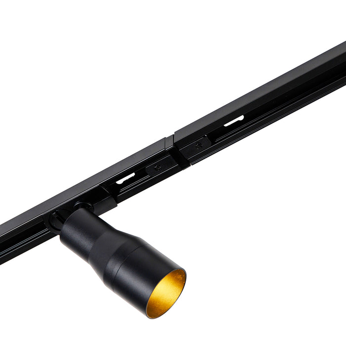 QAZQA Modern railsysteem met 5 spots zwart 1-fase - Iconic Kohua