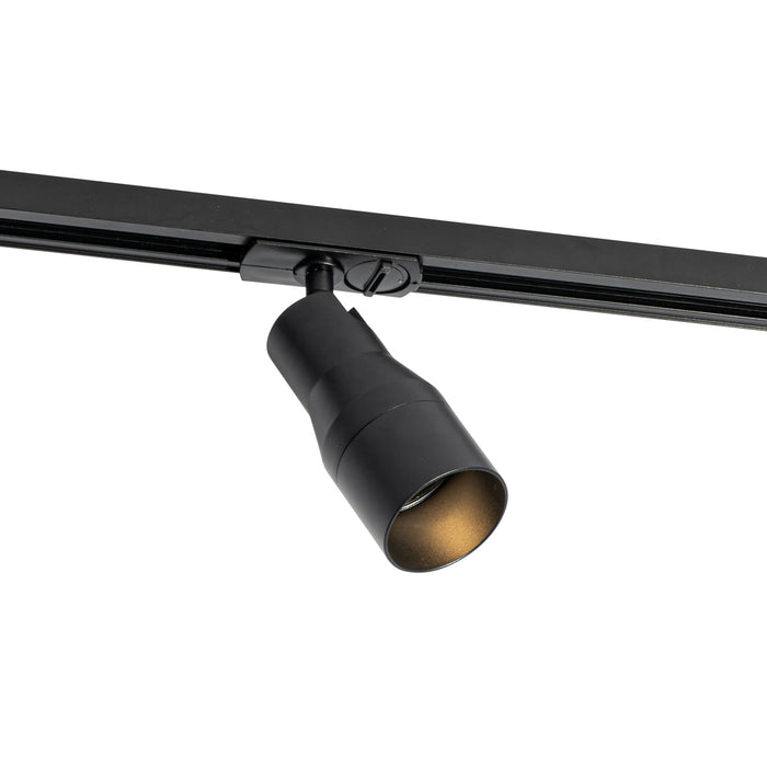 QAZQA Modern railsysteem met 5 spots zwart 1-fase - Iconic Kohua