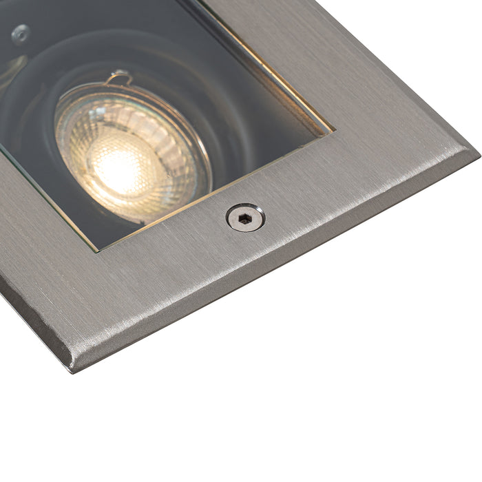 QAZQA Smart grondspot staal 2-lichts verstelbaar IP65 incl. 2 GU10