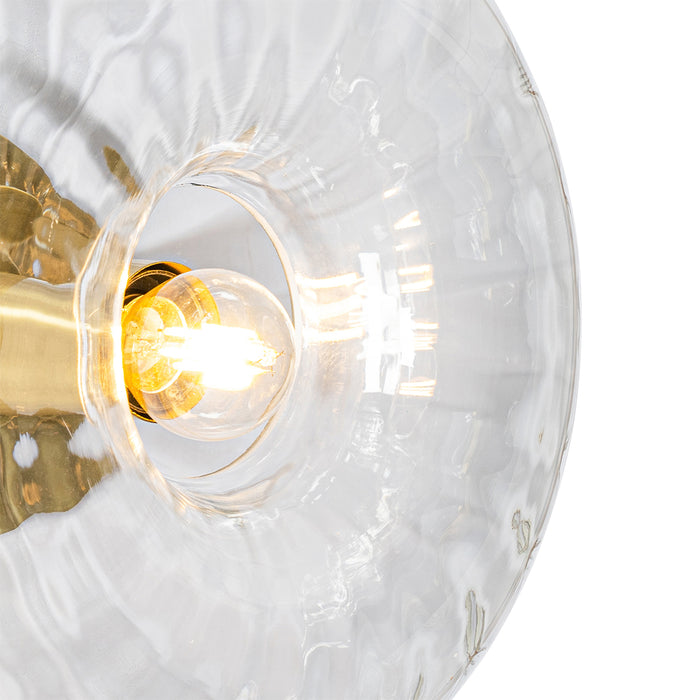 QAZQA Smart wandlamp goud met glas incl. Wifi P45 - Ayesha