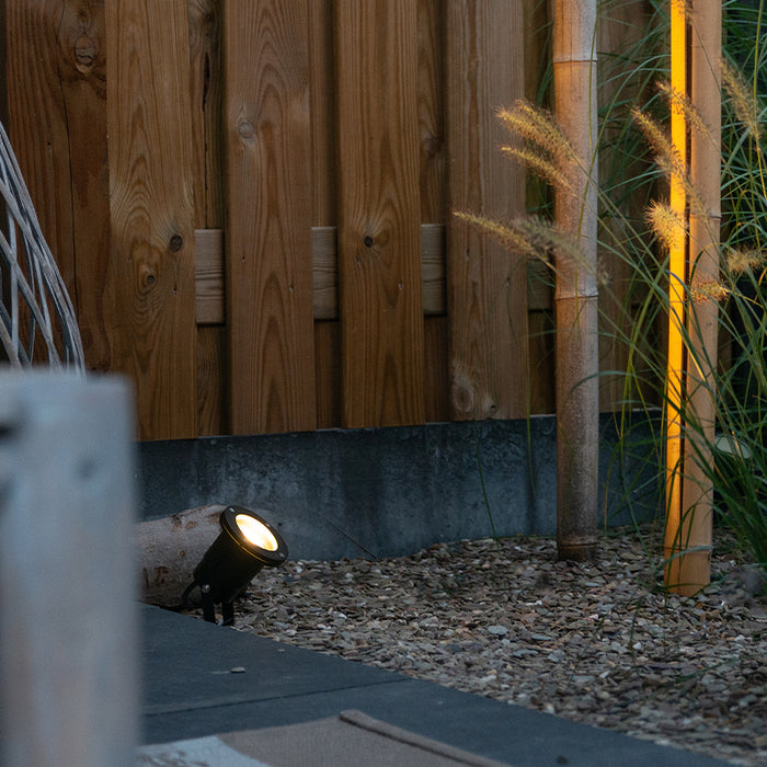 QAZQA Set van 3 smart tuinspots zwart incl. snoer en stekker 230cm