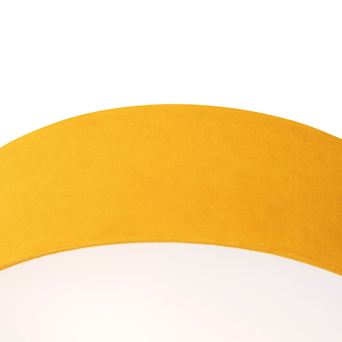 QAZQA Smart plafondlamp oker 40cm incl. 2 Wifi A60 - Drum