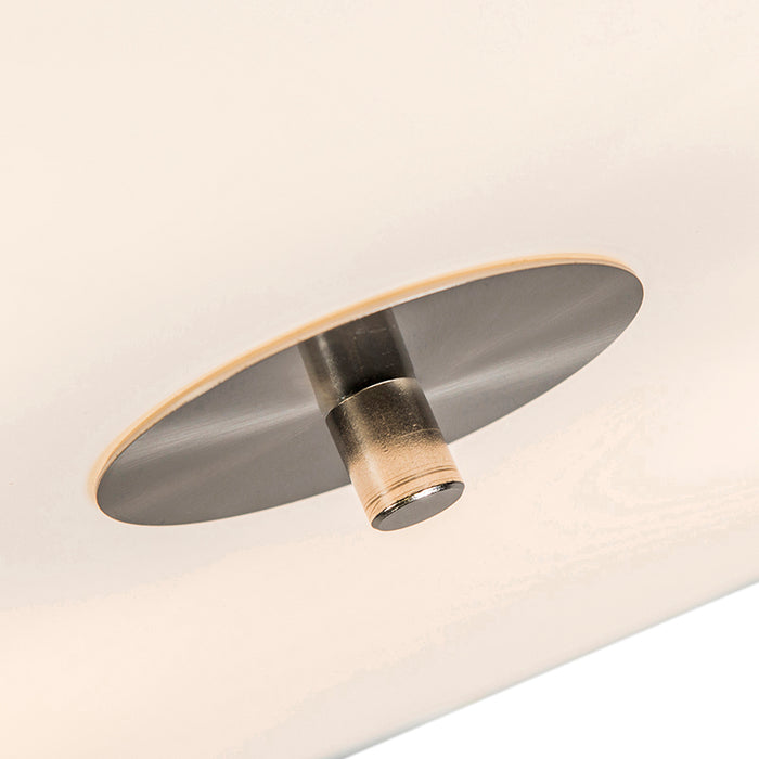 QAZQA Smart plafondlamp wit 50cm incl. 4 Wifi A60 - Drum Jute