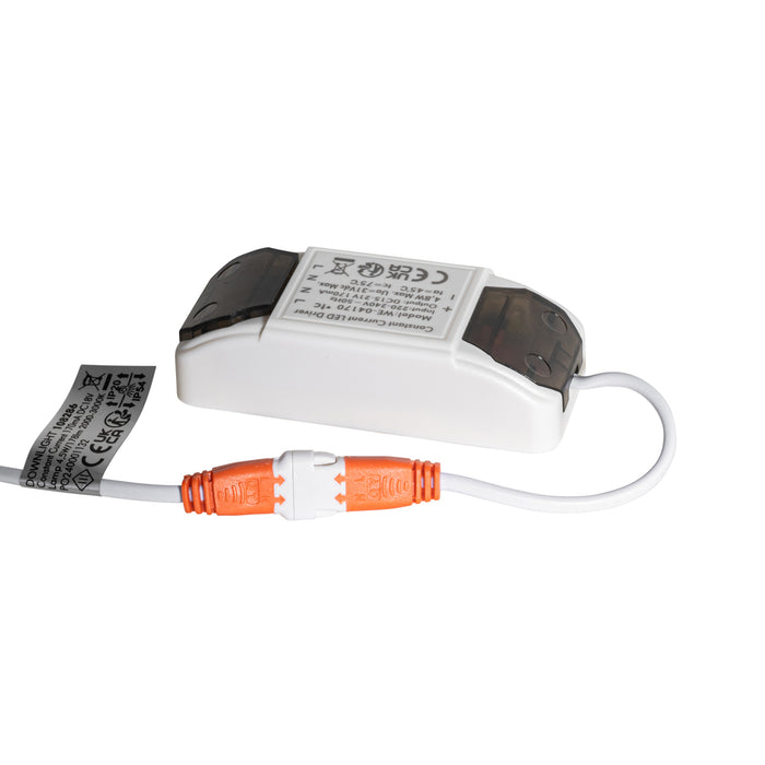 QAZQA Set van 6 inbouwspots zwart kantelbaar 8,2cm incl. LED dim to