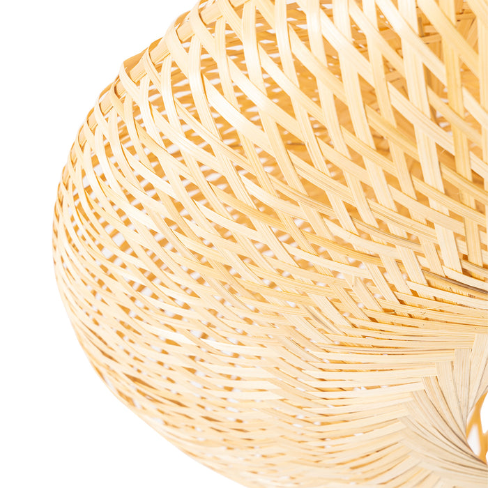 QAZQA Smart plafondlamp bamboe 50 cm incl. Wifi G95 - Ostrava