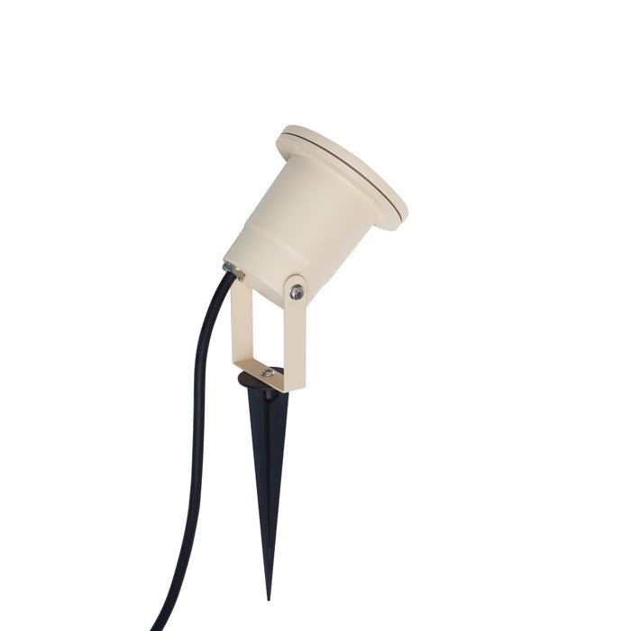 QAZQA Prikspot beige GU10 50mm verstelbaar IP65 incl. snoer en