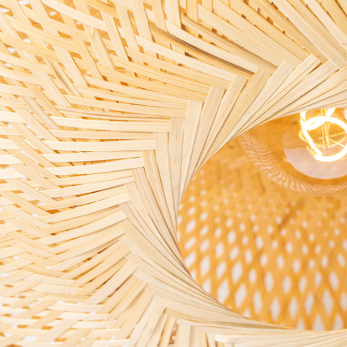 QAZQA Smart plafondlamp bamboe 50 cm incl. Wifi G95 - Ostrava