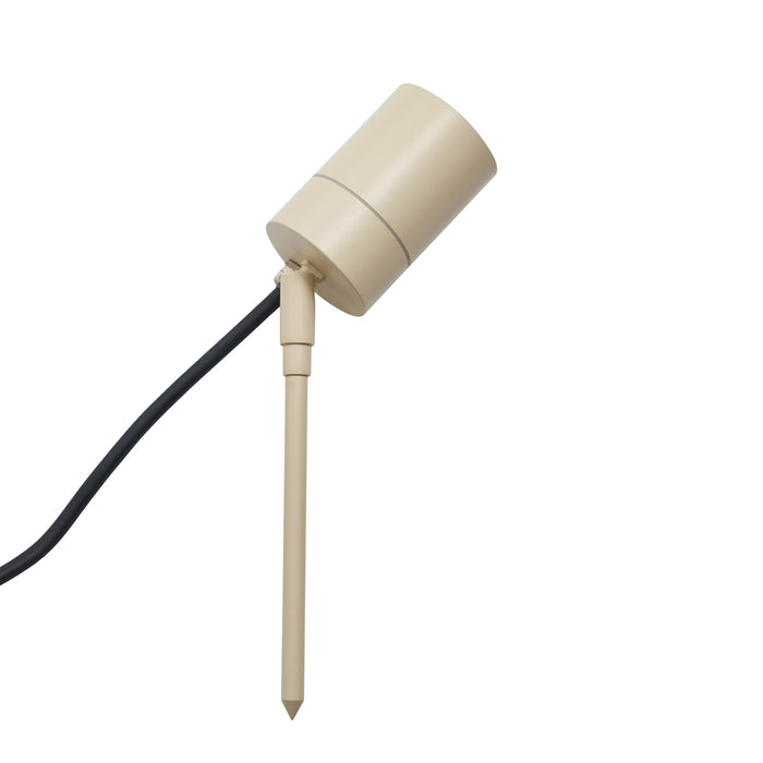 QAZQA Prikspot crème GU10 50mm verstelbaar IP44 incl. snoer en