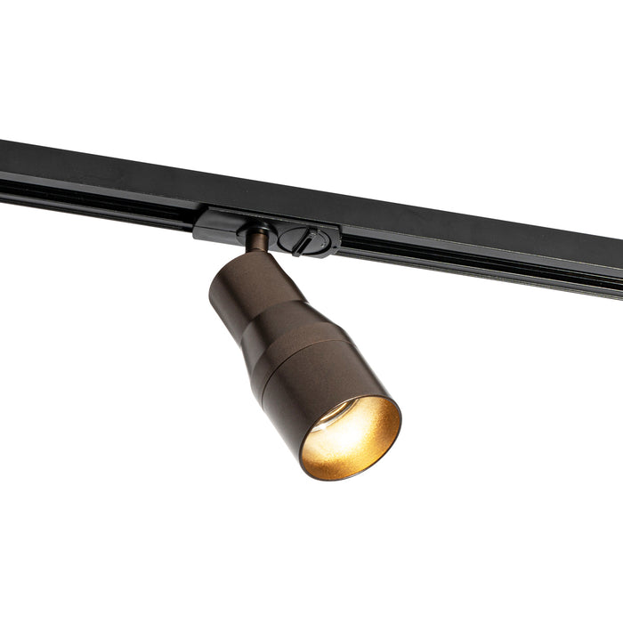 QAZQA Modern railsysteem met 5 spots donker brons 1-fase - Iconic
