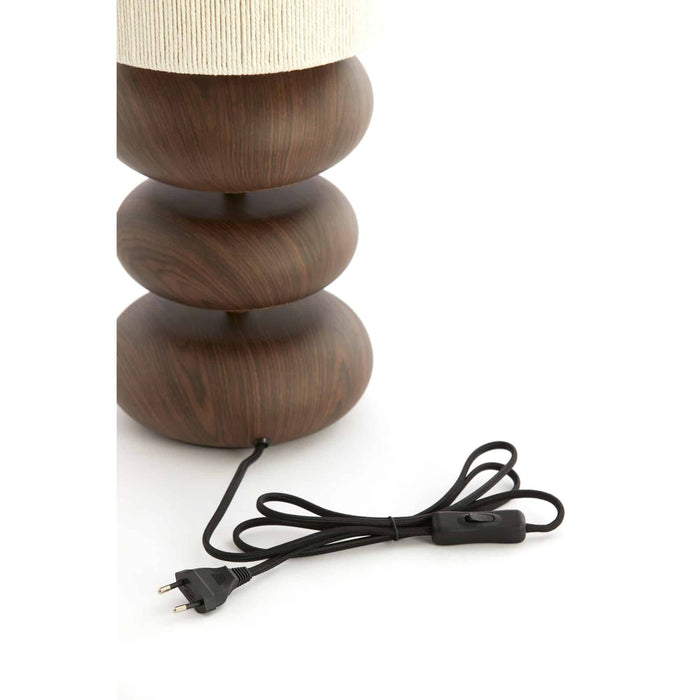 Light & Living Tafellamp Danialo - Bruin - Ø22x67.5cm