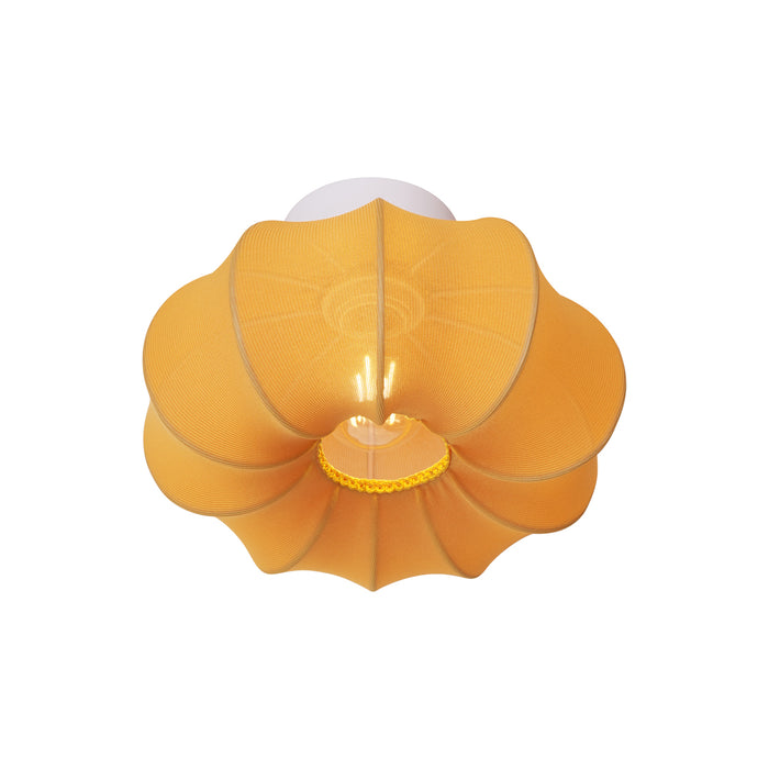 QAZQA Japandi plafondlamp goud 27cm - Plu Asyesha