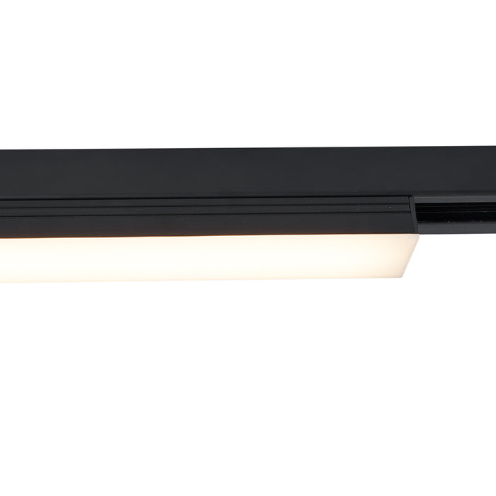 QAZQA Moderne plafondlamp zwart voor railsysteem 1-fase 15W 1180 lm