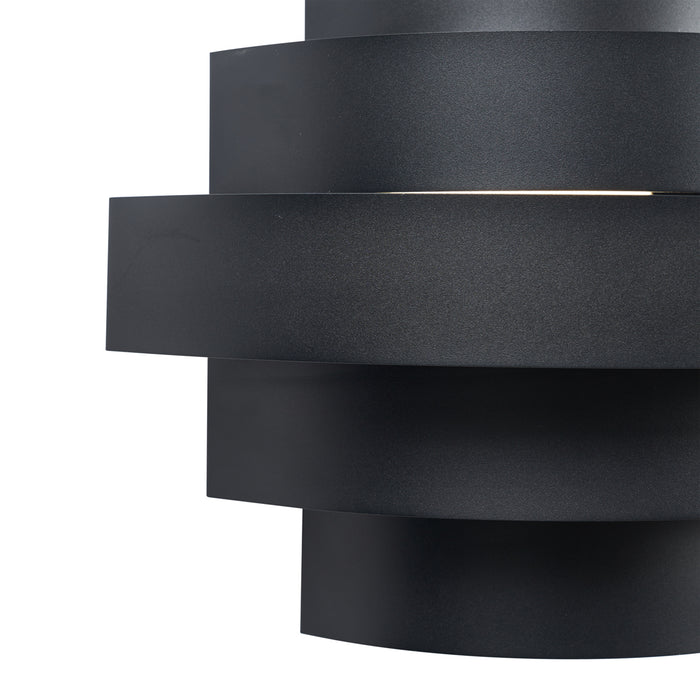 QAZQA Moderne wandlamp zwart incl. LED 3-staps dimbaar - Lines