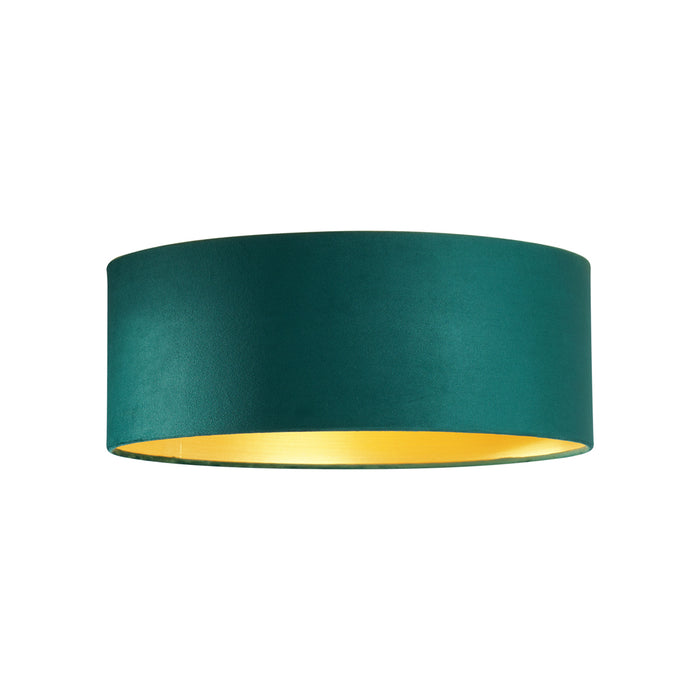 QAZQA Moderne plafondlamp groen velours 40cm incl. LED 3-staps