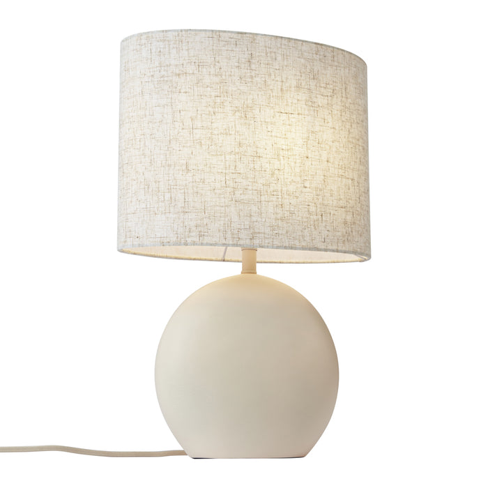 QAZQA Japandi tafellamp beige met linnen kap - Timo