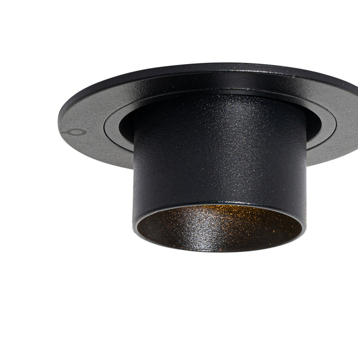 QAZQA Set van 6 inbouwspots zwart GU10 35mm rond kantelbaar -