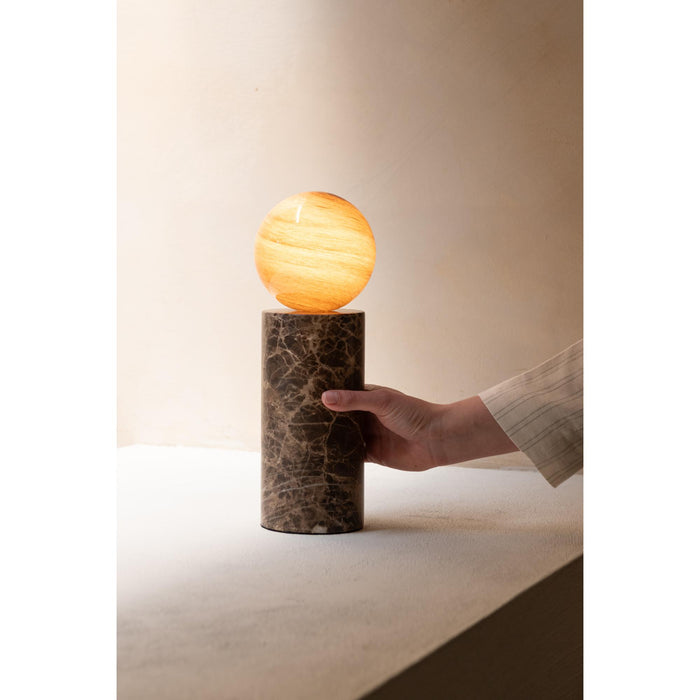 it's about RoMi Tafellamp Tivoli - Bruin - Ø12cm