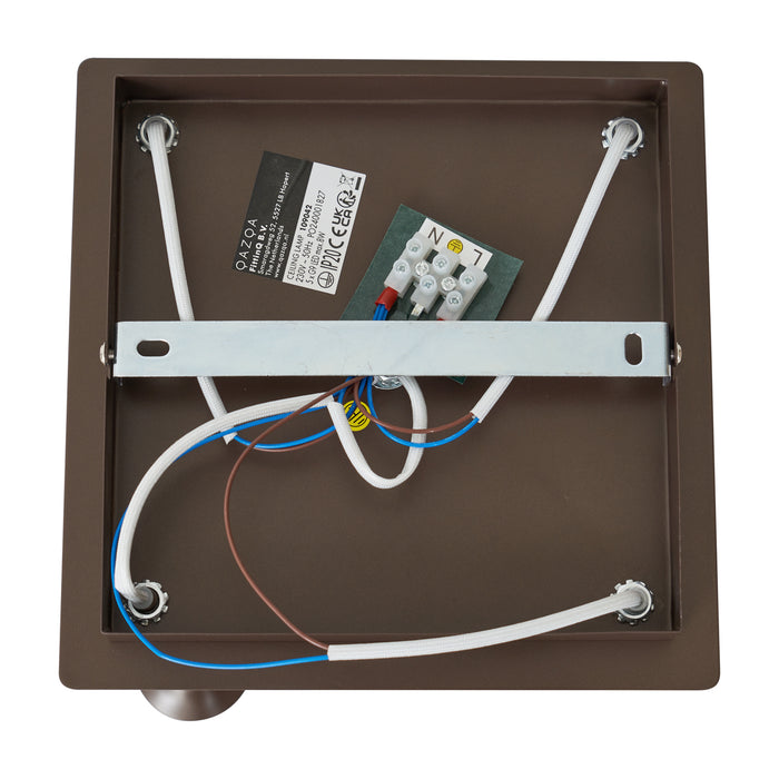 QAZQA Design plafondlamp brons met brons glas 5-lichts - Athens