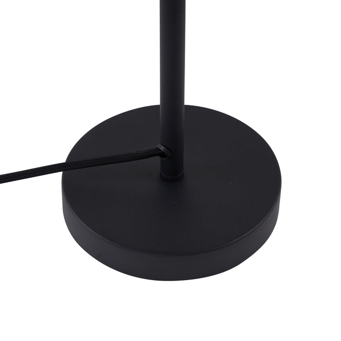 QAZQA Retro tafellamp zwart met groen glas - Bizle