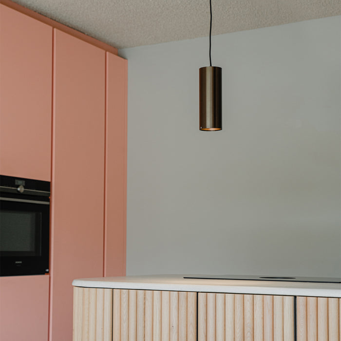 QAZQA Smart hanglamp donkerbrons incl. Wifi GU10 50mm - Tubo