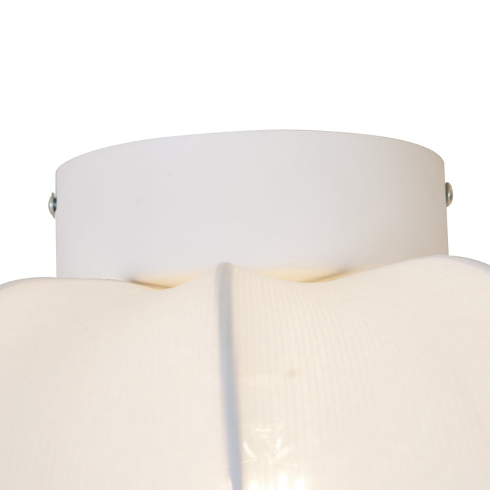 QAZQA Japandi plafondlamp wit 37cm - Plu Asyesha