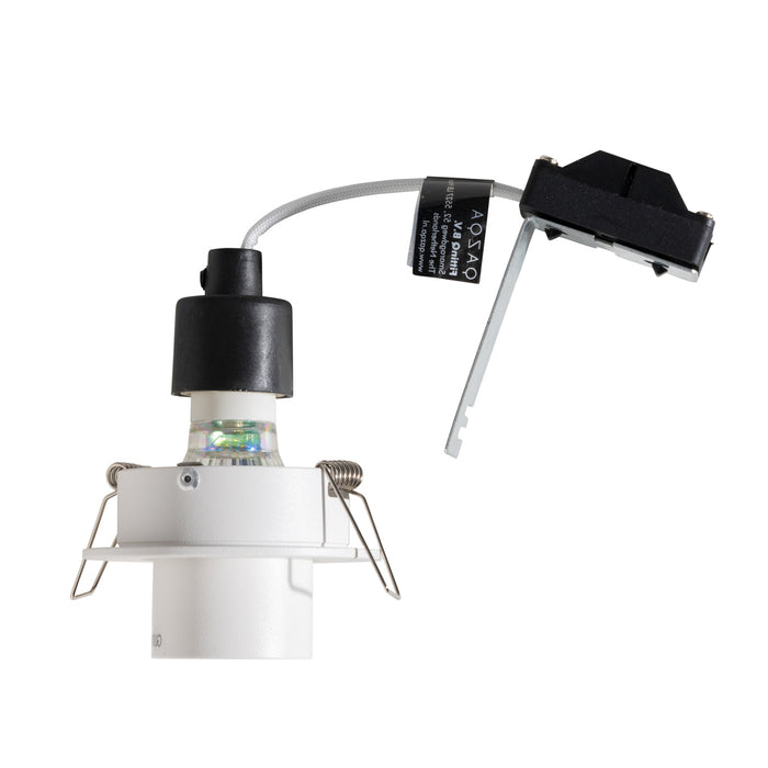 QAZQA Set van 6 inbouwspots wit GU10 35mm rond kantelbaar - Installa