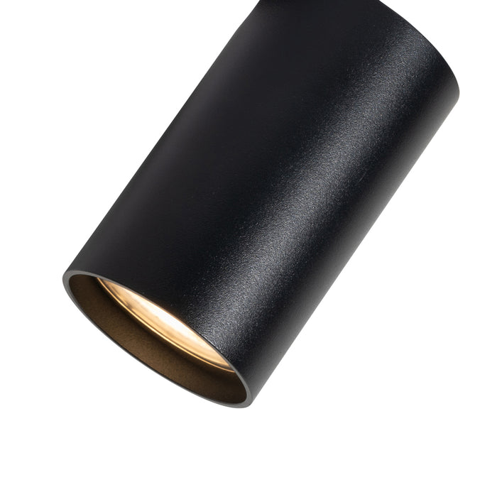 QAZQA Set van 6 moderne inbouwspots zwart GU10 50mm - Chels