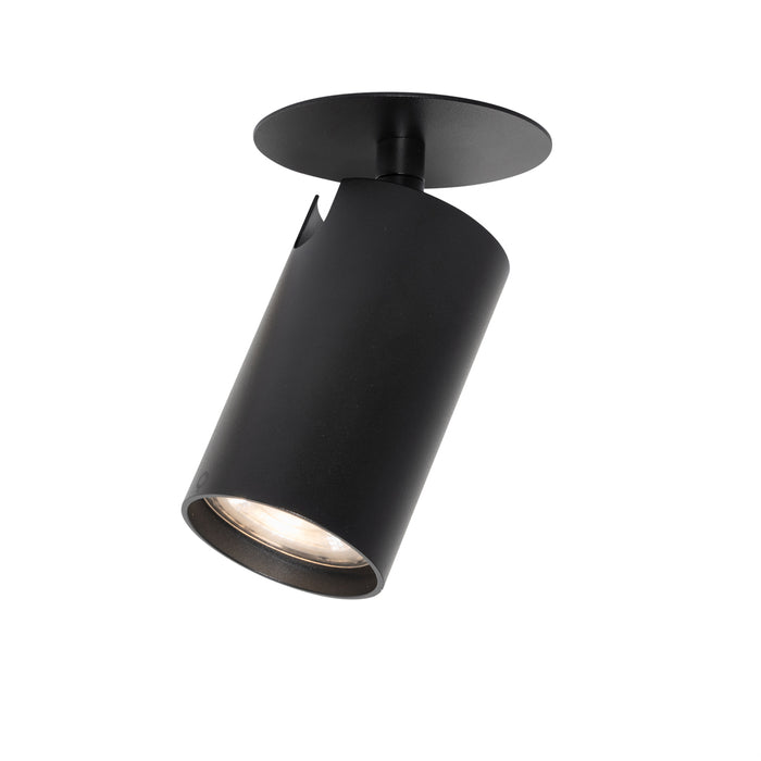 QAZQA Set van 6 moderne inbouwspots zwart GU10 50mm - Chels