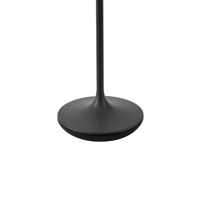 QAZQA Tafellamp zwart incl. LED IP65 oplaadbaar met laadstation -