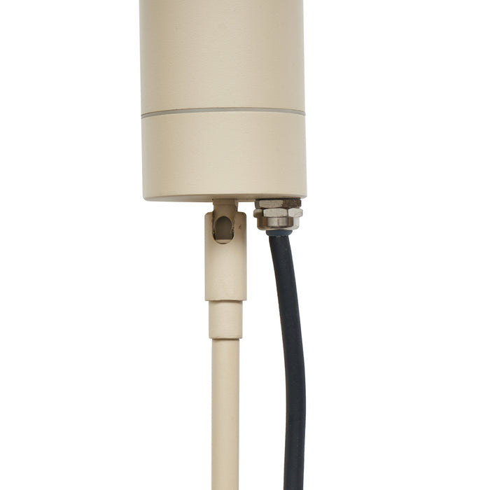 QAZQA Prikspot crème GU10 50mm verstelbaar IP44 incl. snoer en