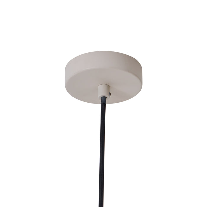 QAZQA Scandinavische hanglamp beige met witte binnenkant - Titus