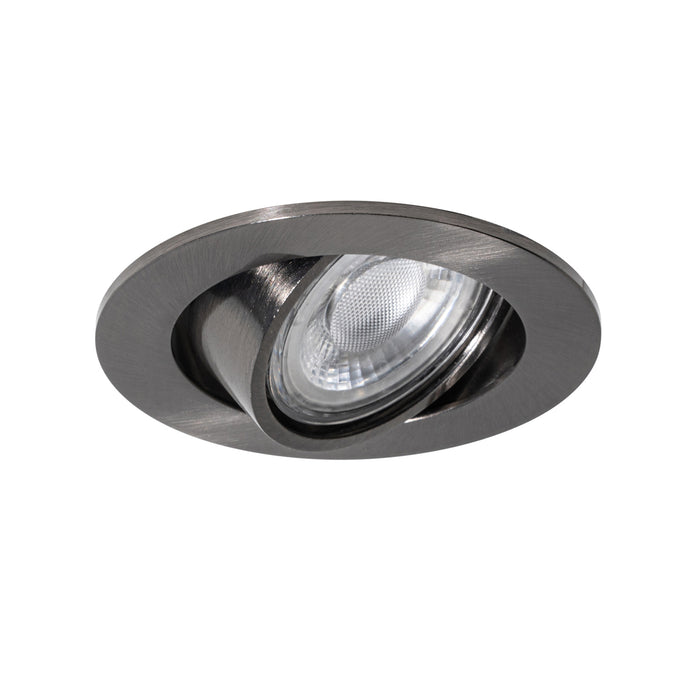 QAZQA Set van 6 moderne inbouwspots gunmetal GU10 50mm rond