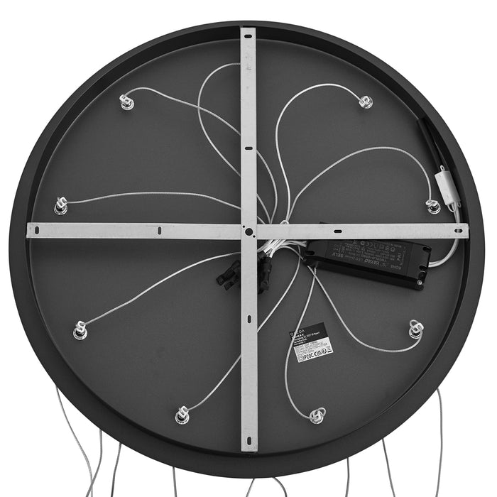 QAZQA Design hanglamp zwart 9-lichts incl. LED 3-staps dimbaar - Vide