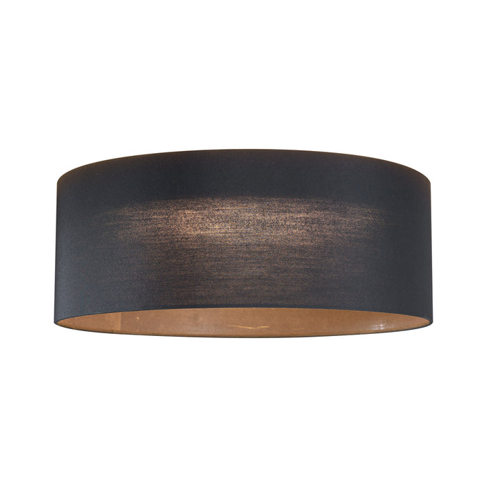 QAZQA Moderne plafondlamp zwart transparant 40cm incl. LED 3-staps