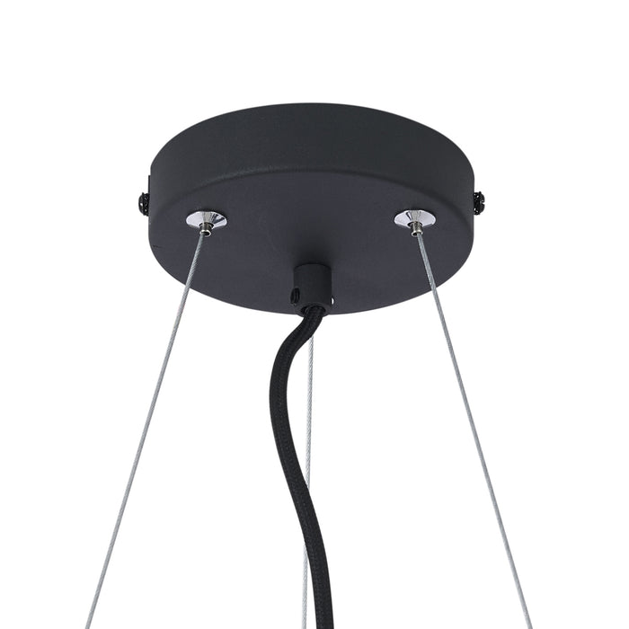 QAZQA Moderne hanglamp zwart 6-lichts - Jeana Circle