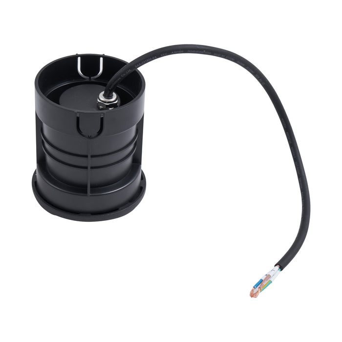 QAZQA Moderne grondspot zwart GU10 50mm 2-lichts effect IP65 - Cellar