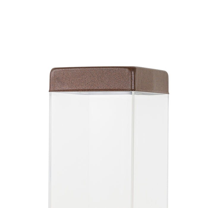 QAZQA Smart buitenlamp paal roestbruin 80 cm incl. Wifi P45 - Malios