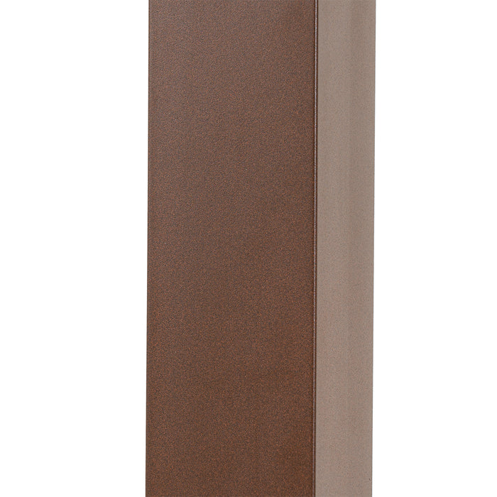 QAZQA Smart buitenlamp paal roestbruin 80 cm incl. Wifi P45 - Malios